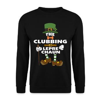 Le lutin Clubbing St Patrick - Sweat-shirt Unisexe - noir - Devant - Alina (178cm) & Michal (187cm)