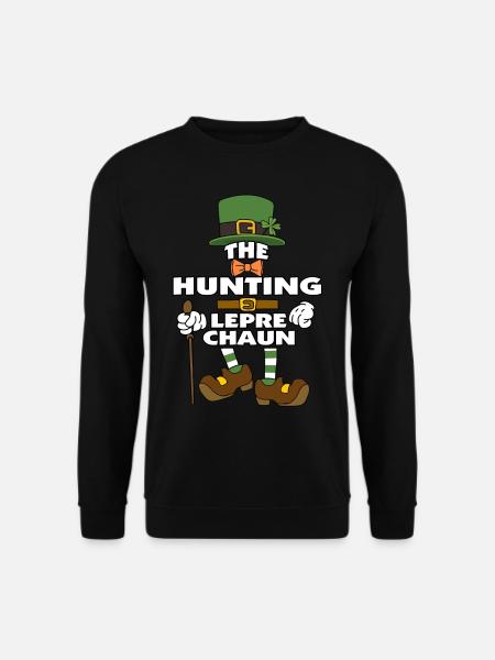 Le lutin de chasse Saint-Patrick - Sweat-shirt Unisexe - noir