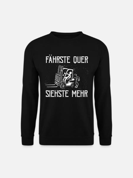 Fährste Quer Siehste Mehr Auto Drift - Unisex Pullover - Schwarz