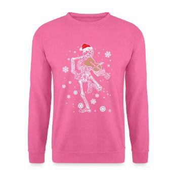 Violon squelette - Sweat-shirt Unisexe - rose - Devant