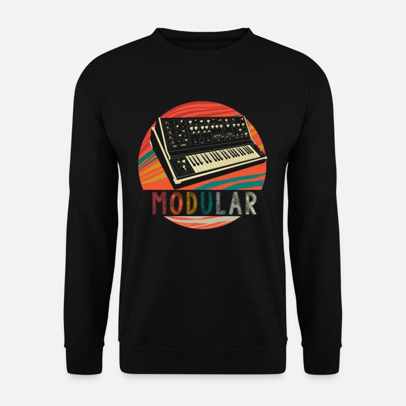 Sintetizzatore musicale elettronico modulare - Felpa unisex - nero