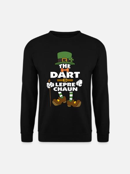The Dart Leprechaun St Patrick's Day - Unisex Pullover - Schwarz