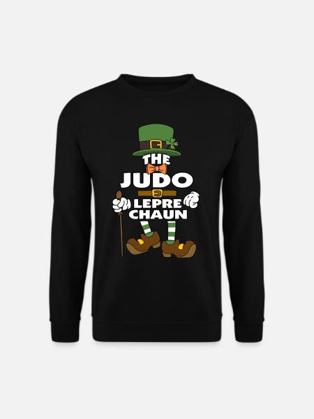 The Judo Leprechaun St Patrick's Day - Unisex Sweatshirt - black