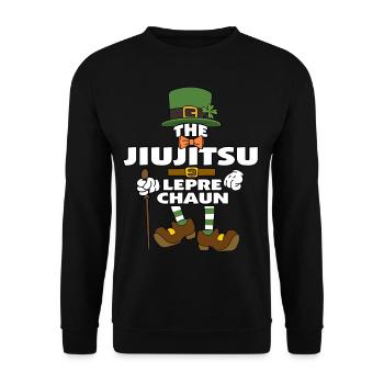 Le Jiujitsu Leprechaun St Patrick’s Day - Sweat-shirt Unisexe - noir - Devant - Alina (178cm) & Michal (187cm)