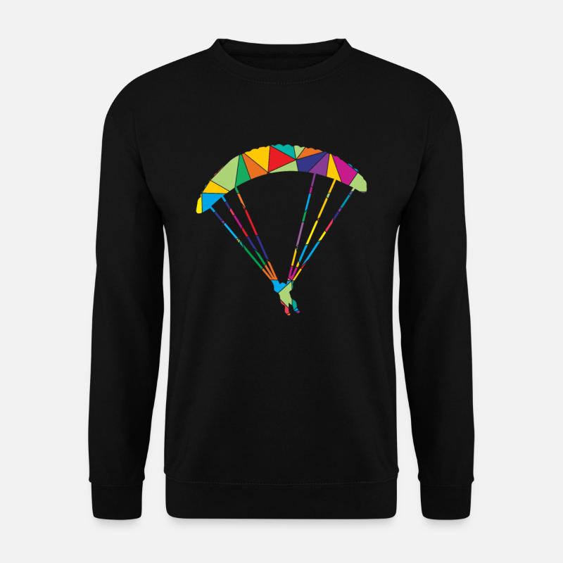 Paragleiter Polygon Gleitschirm - Unisex Pullover - Schwarz