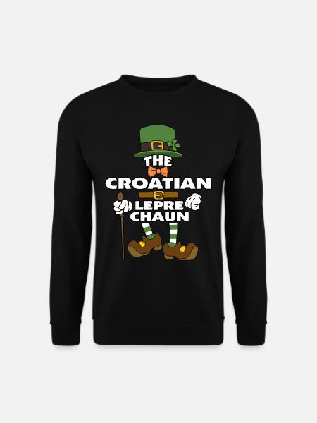 Le lutin croate Saint-Patrick - Sweat-shirt Unisexe - noir
