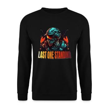 Last on the map FPS Gaming Multiplayer Gamer - Unisex Sweatshirt - black - Front - Alina (178cm) & Michal (187cm)