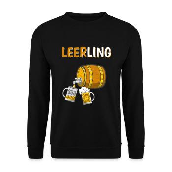 Leerling Bier Lehrling Ausbildung Lustiges Azubi - Unisex Pullover - Schwarz - Vorne - Alina (178cm) & Michal (187cm)