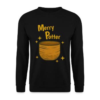 Happy Funny Pottery Hobby - Sweat-shirt Unisexe - noir - Devant - Alina (178cm) & Michal (187cm)