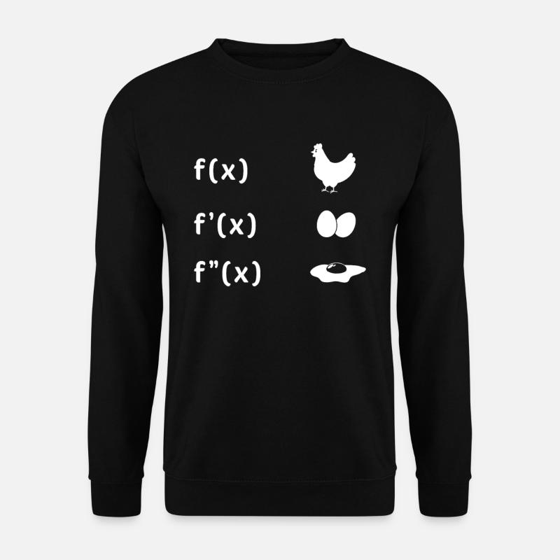 Derivative Function Chicken Egg Fried Egg Maths - Unisex Pullover - Schwarz