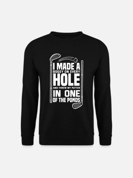 Golf Spruch Golfer Golfspieler - Unisex Pullover - Schwarz