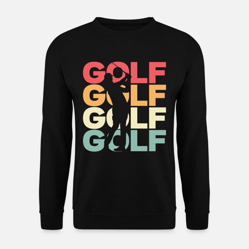 Golf Golf Golf Golf - Unisex Pullover - Schwarz