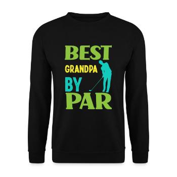 Bester Opa Golfspieler Golf Golfer - Unisex Pullover - Schwarz - Vorne - Alina (178cm) & Michal (187cm)