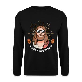 Holy Cocktail Jesus Christ Cocktail Drink - Unisex Sweatshirt - black - Front - Alina (178cm) & Michal (187cm)