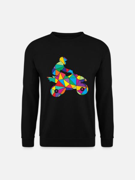 Quad Polygon Quadfahrer Offroad - Unisex Pullover - Schwarz