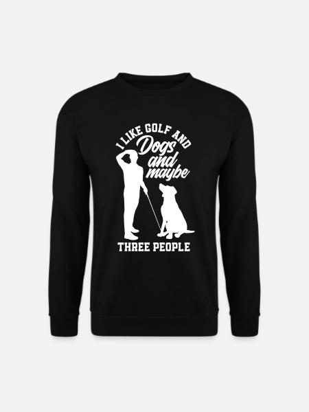Golf Dogs Love Gift - Unisex Sweatshirt - black