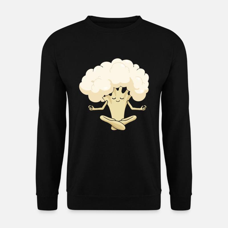 Yoga du chou-fleur - Sweat-shirt Unisexe - noir
