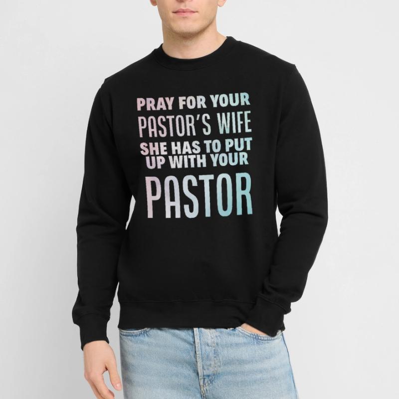 Pasteur Pasteur Prédication Chrétien priant Sweat-shirt Unisexe