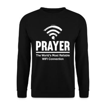 Pastor Pastor Preacher God - Unisex Sweatshirt - black - Front - Alina (178cm) & Michal (187cm)