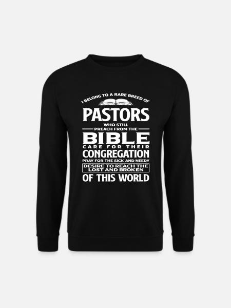 Pasteur Bible Christianisme chrétien - Sweat-shirt Unisexe - noir