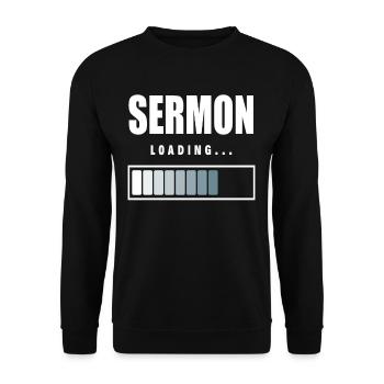 Pfarrer Pastor Zeromonie Lädt - Unisex Pullover - Schwarz - Vorne - Alina (178cm) & Michal (187cm)