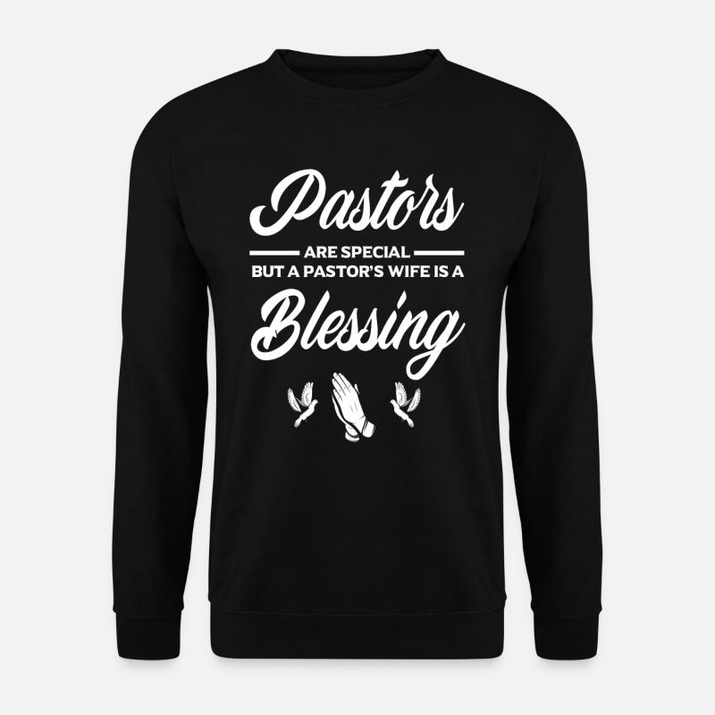 Pasteur Pasteur épouse bienheureuse - Sweat-shirt Unisexe - noir