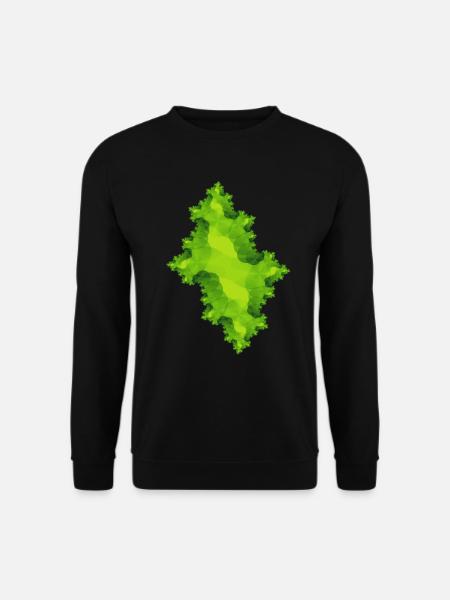 fraktal gruen - Unisex Pullover - Schwarz