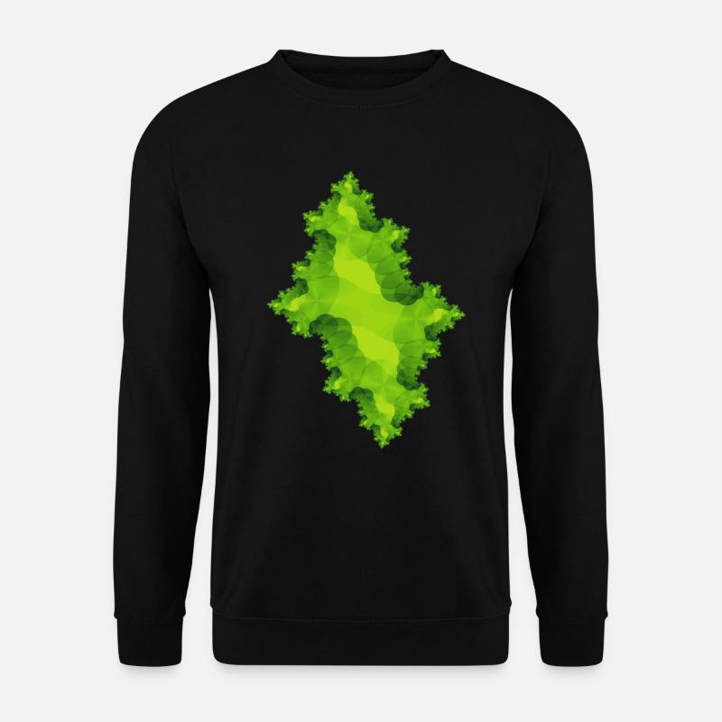 fraktal gruen - Unisex Pullover - Schwarz
