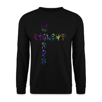 Violent Words - Unisex Sweatshirt - black - Front - Alina (178cm) & Michal (187cm)