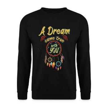 A Dream Came True With You Dream Catcher - Unisex Pullover - Schwarz - Vorne - Alina (178cm) & Michal (187cm)