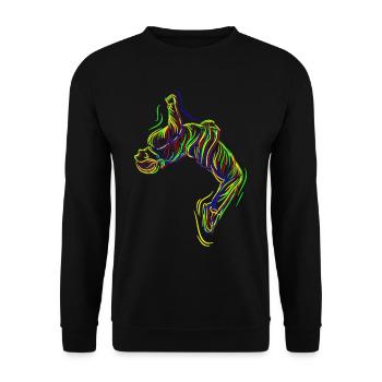 Parkour Backflip - Unisex Sweatshirt - black - Front - Alina (178cm) & Michal (187cm)