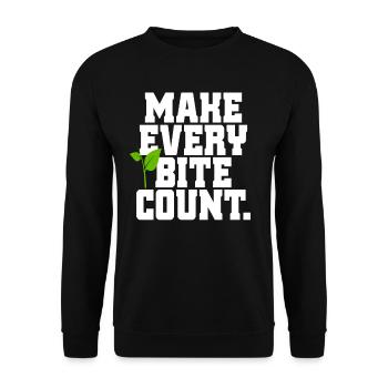 Veganer Make Every Count Go Vegan Veganerin - Sweat-shirt Unisexe - noir - Devant - Alina (178cm) & Michal (187cm)