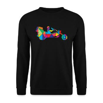 Trike Polygon Motorcycle Triker - Unisex Sweatshirt - black - Front - Alina (178cm) & Michal (187cm)