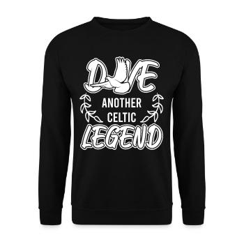 Dove Another Celtic Legend - Unisex Pullover - Schwarz - Vorne - Alina (178cm) & Michal (187cm)