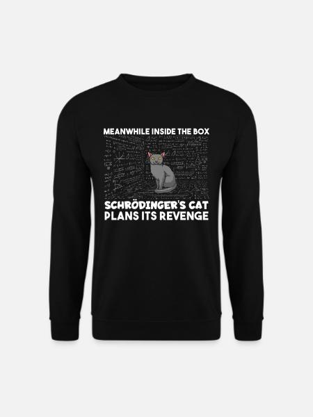 Inside the box Schrödingers cat plans its revenge - Unisex Pullover - Schwarz