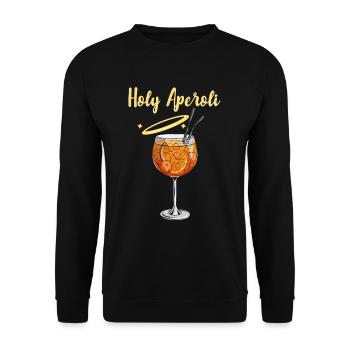 Holy Cocktail Halo Cocktail Drink Alcohol - Unisex Pullover - Schwarz - Vorne - Alina (178cm) & Michal (187cm)