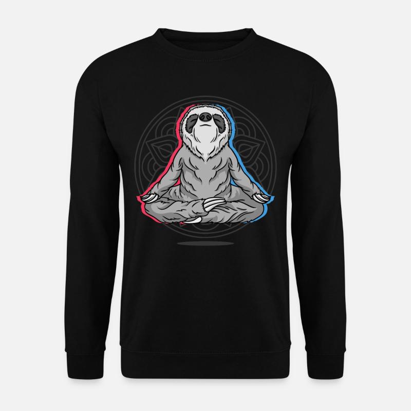 Yoga Sloth Sloth Yoga - Unisex Sweatshirt - black