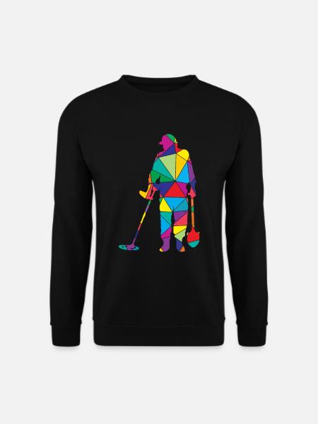 Metalldetektor Polygon Sondler - Unisex Pullover - Schwarz