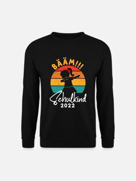 BÄÄM SCHULKIND 2022 Einschulung 1. Klasse - Unisex Pullover - Schwarz