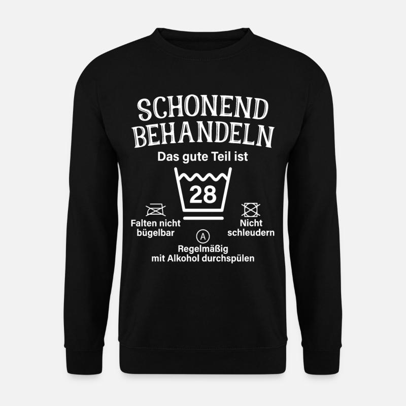 28. Geburtstag Schonend Behandeln 28 Teil Ist 28 - Unisex Pullover - Schwarz