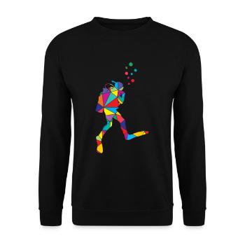 Taucher Polygon Tauchlehrer - Unisex Pullover - Schwarz - Vorne - Alina (178cm) & Michal (187cm)