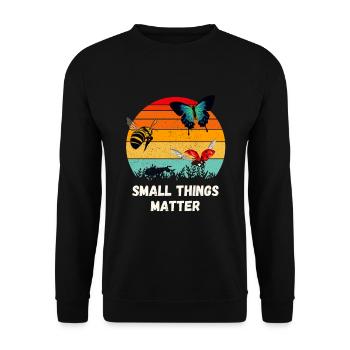 Insect Saying Insect Lover Entomology - Unisex Sweatshirt - black - Front - Alina (178cm) & Michal (187cm)