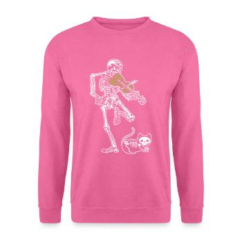 Squelette Violon Cat - Sweat-shirt Unisexe - rose - Devant