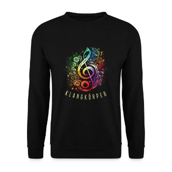 Orchestre Chœur Orchestre Musique Treble Clef - Sweat-shirt Unisexe - noir - Devant - Alina (178cm) & Michal (187cm)