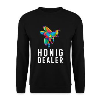 Honey Dealer Bee Honey Bee Beekeeper Bees - Unisex Sweatshirt - black - Front - Alina (178cm) & Michal (187cm)