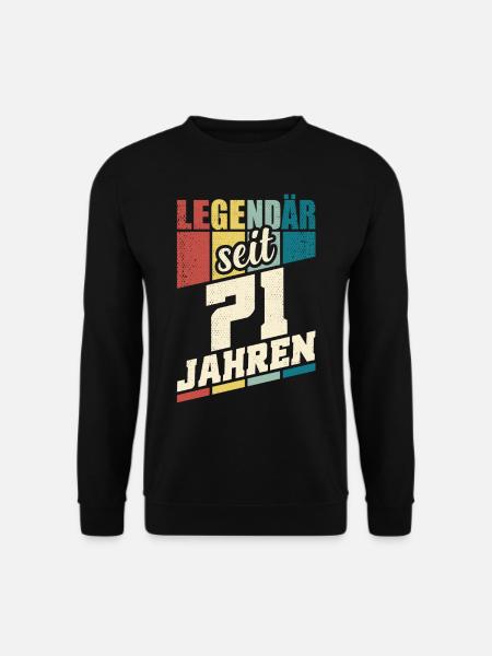 71. Geburtstag Legendär Seit 71 Jahren Legende 71 - Unisex Pullover - Schwarz