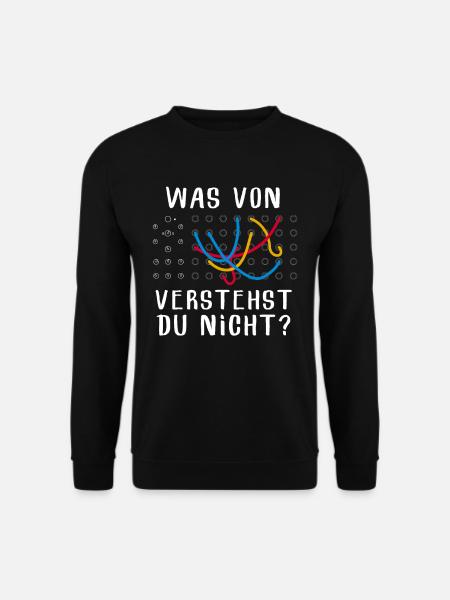 Was Von Verstehst Du Nicht Modular Synthesizer - Unisex Pullover - Schwarz