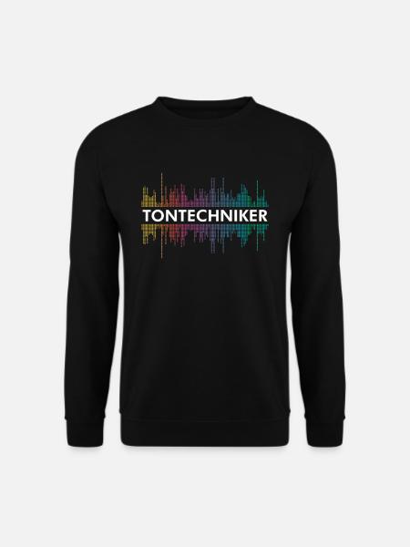 Tontechniker Toningenieur Tonmeister Audio Mixer - Unisex Pullover - Schwarz