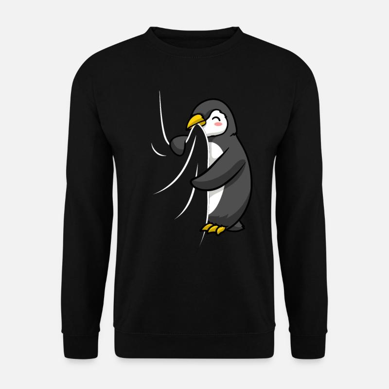 Biting Penguin - Unisex Sweatshirt - black