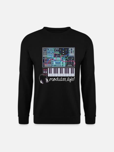 Modular Life Electronic Musical Synthesizer - Unisex Pullover - Schwarz